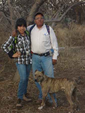 Con mi hija el la comunidad de la Caja